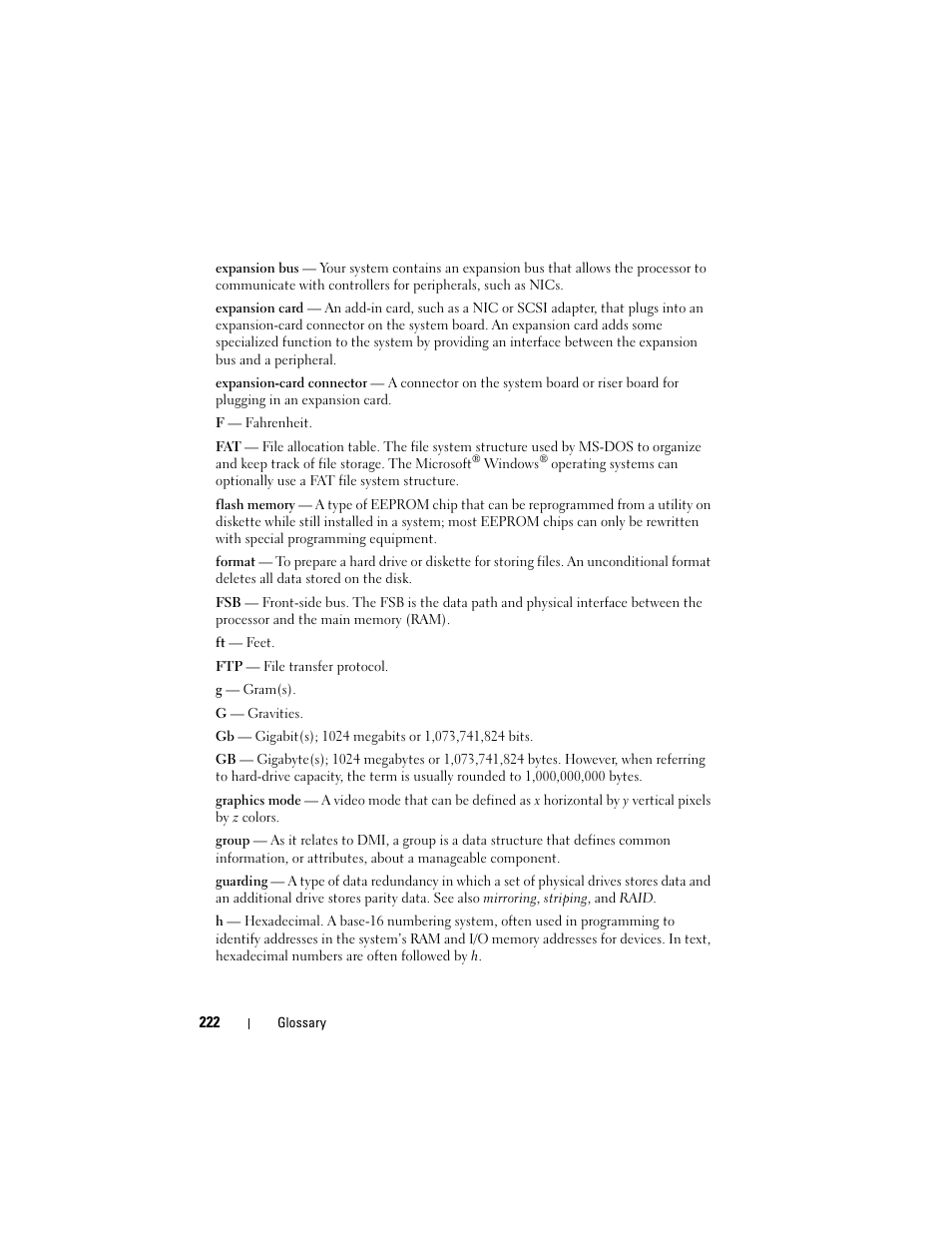 Dell PowerEdge M805 User Manual | Page 222 / 236