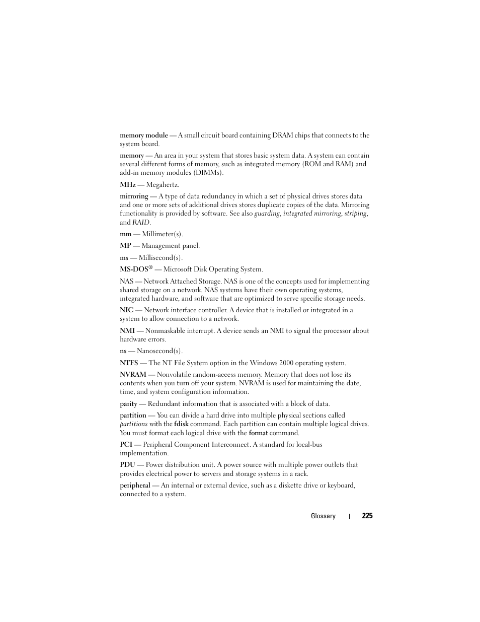 Dell PowerEdge M805 User Manual | Page 225 / 236