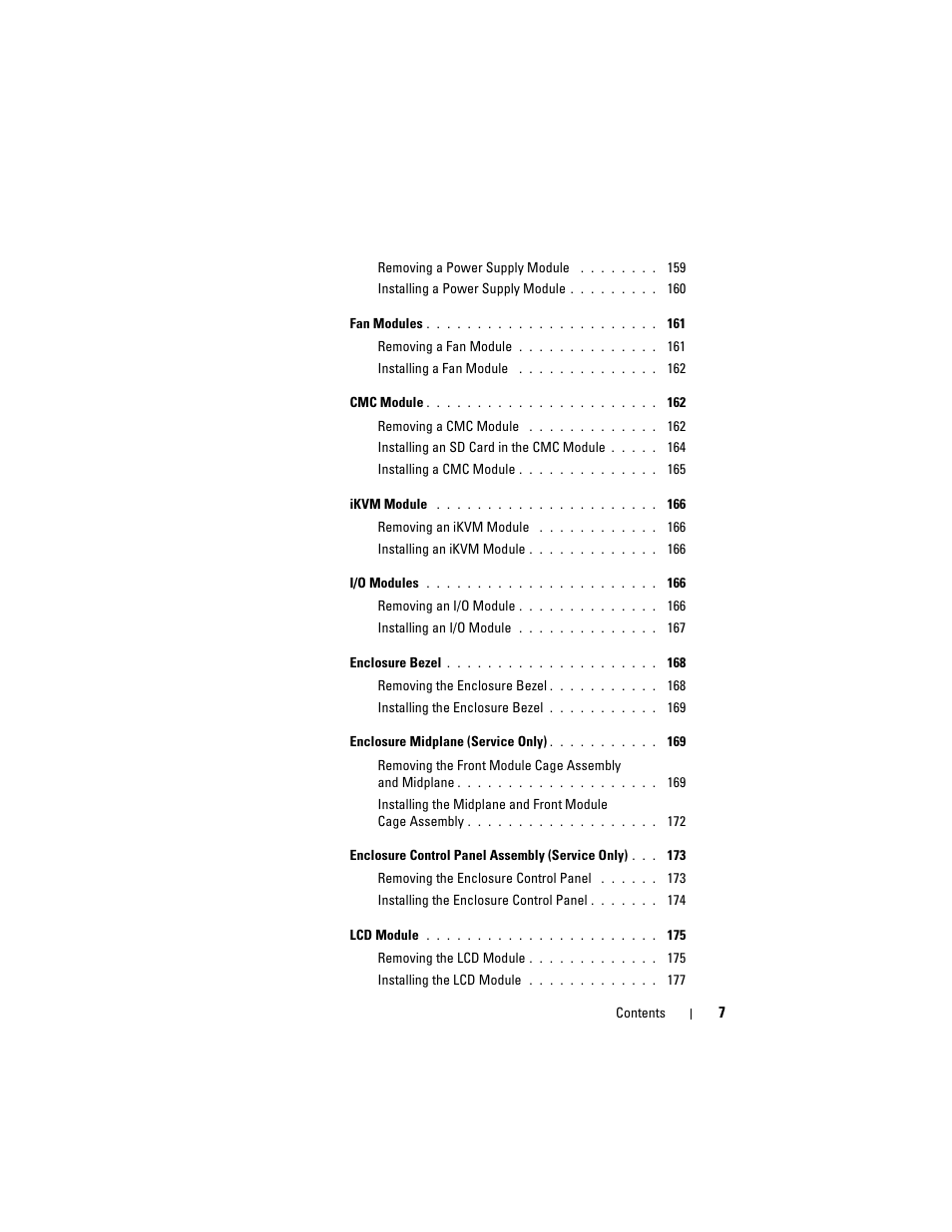 Dell PowerEdge M805 User Manual | Page 7 / 236
