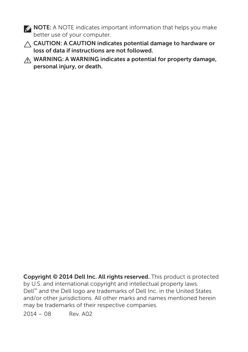 Dell Inspiron 13 7000 Series 2-in-1(7348, Early 2015) User Manual | Page 2 / 102