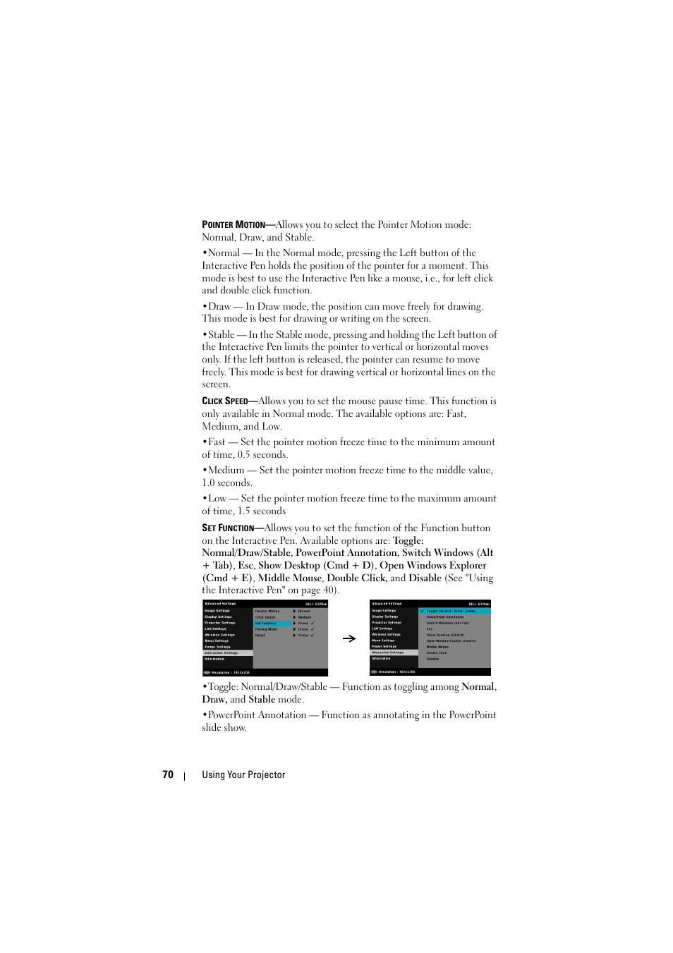 Dell S320wi Projector User Manual | Page 70 / 152