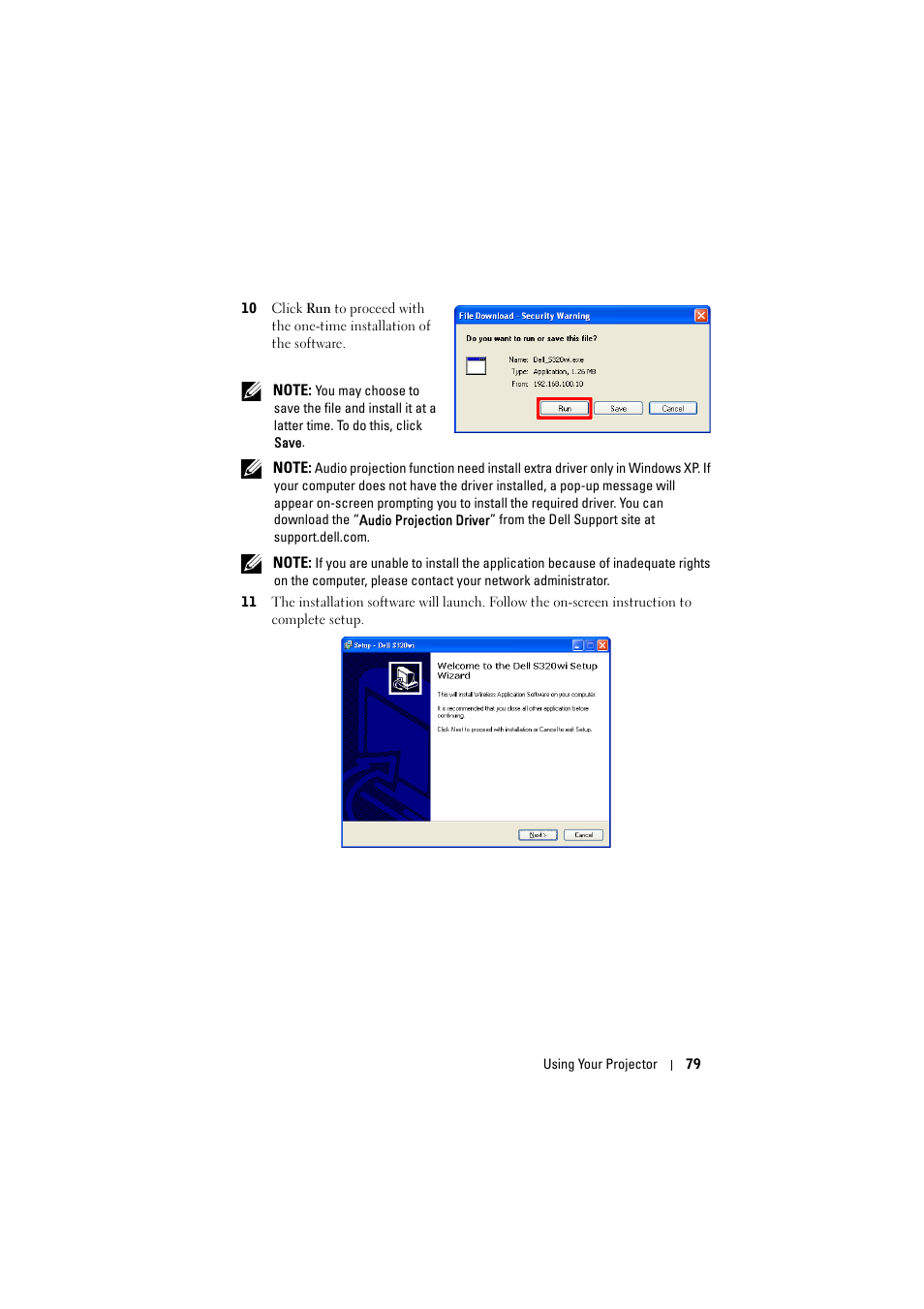 Dell S320wi Projector User Manual | Page 79 / 152
