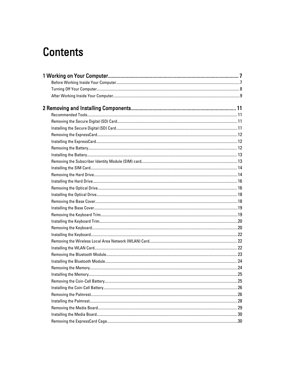 Dell Latitude E6330 (Mid 2012) User Manual | Page 3 / 81