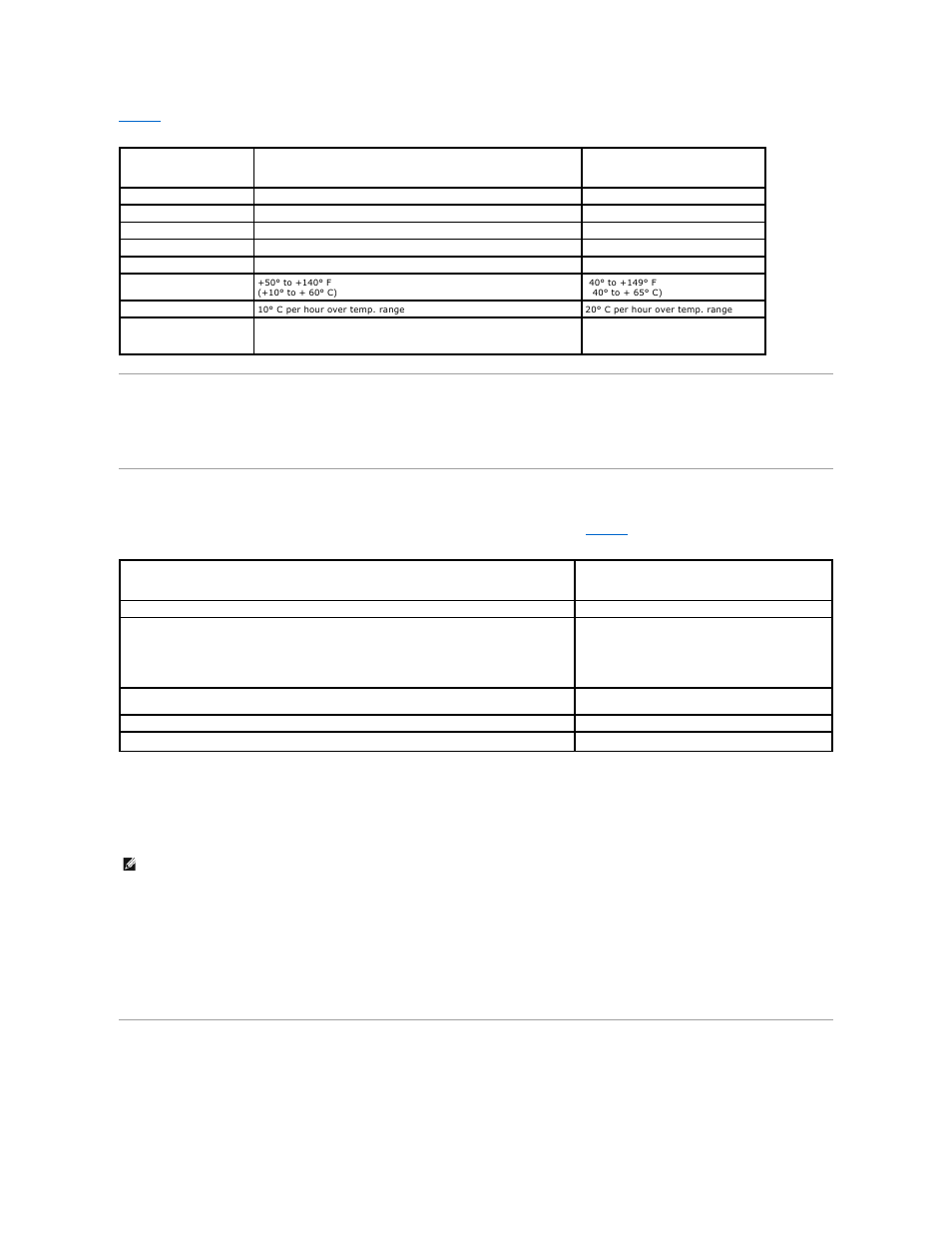 Injected noise specifications, Reliability specifications, Lto cartridge specifications | Mean time between failures, Mean time to replace, Environmental considerations | Dell PowerVault LTO4-120HH User Manual | Page 14 / 25