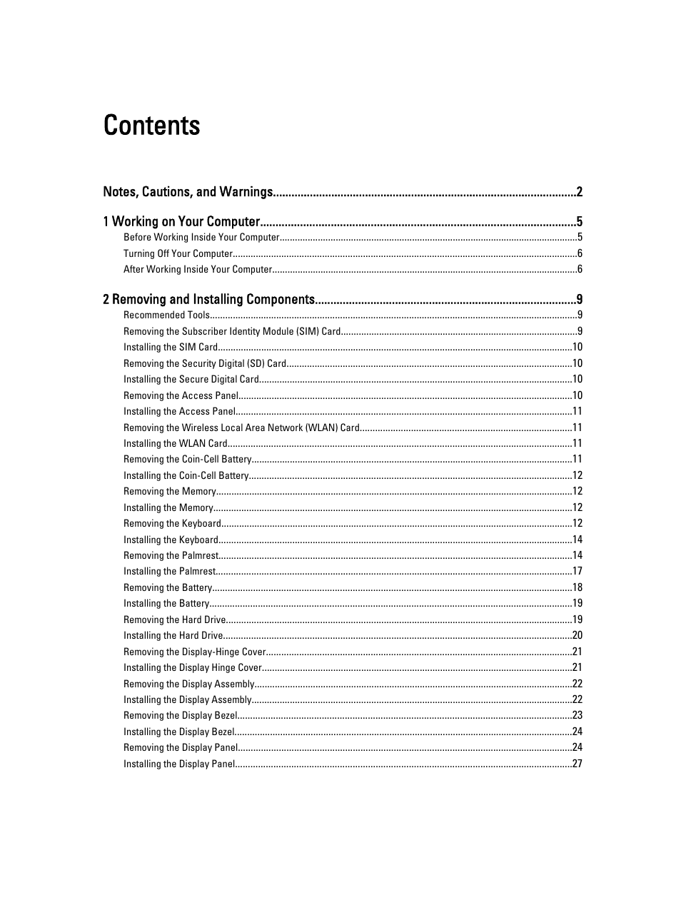 Dell Vostro 3360 (Early 2012) User Manual | Page 3 / 55