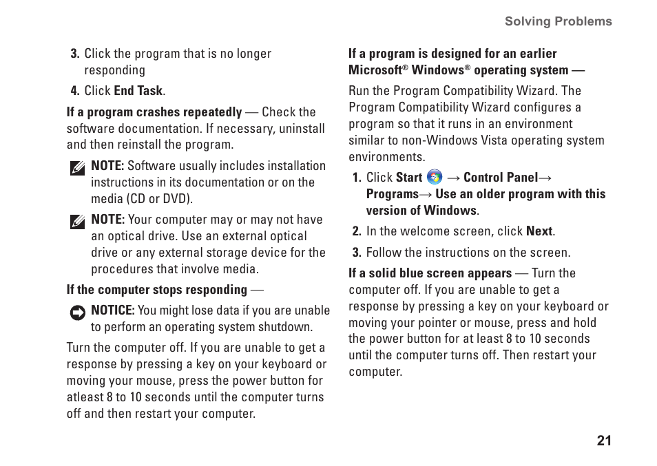 Dell Inspiron 1410 (Late 2008) User Manual | Page 23 / 52