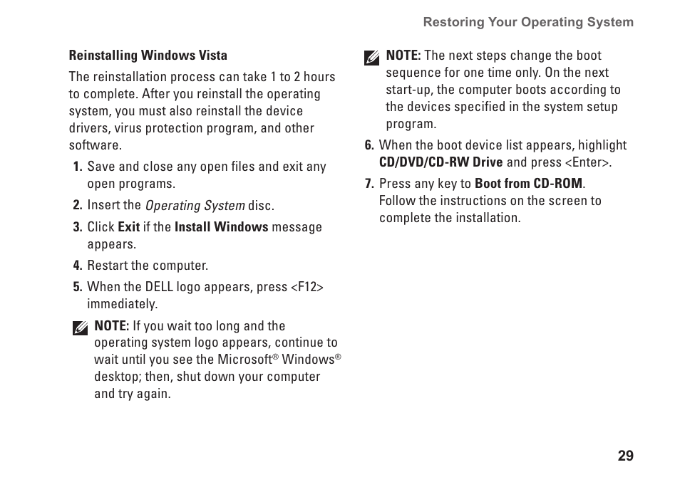 Dell Inspiron 1410 (Late 2008) User Manual | Page 31 / 52