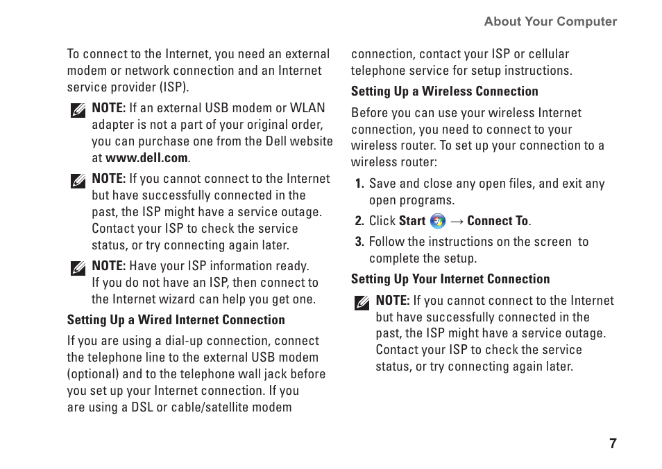 Dell Inspiron 1410 (Late 2008) User Manual | Page 9 / 52