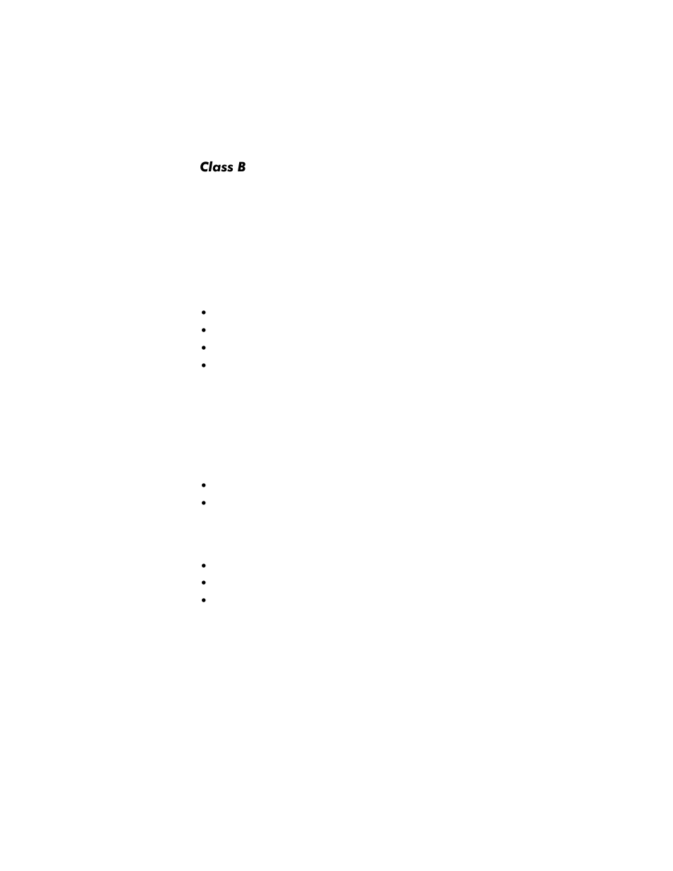 Class b | Dell OptiPlex G1 User Manual | Page 146 / 164