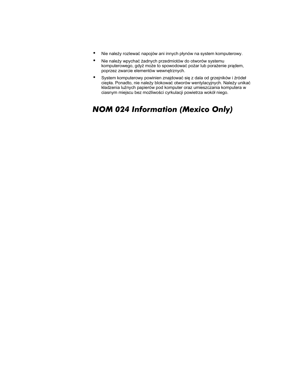 Nom 024 information (mexico only) | Dell OptiPlex G1 User Manual | Page 151 / 164