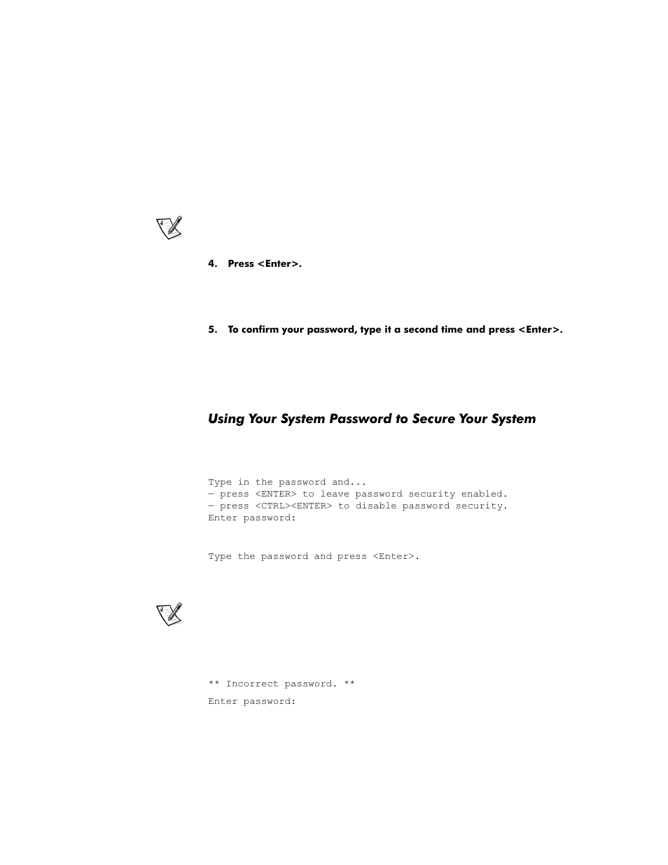 Using your system password to secure your system | Dell OptiPlex G1 User Manual | Page 51 / 164