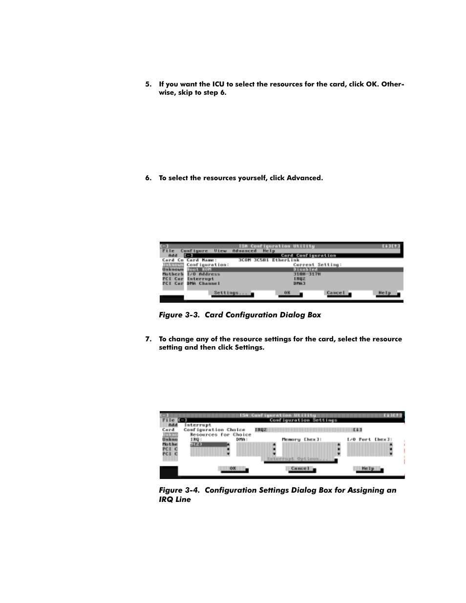 Figure 3-3, Card configuration dialog box -7, Figure 3-4 | Dell OptiPlex G1 User Manual | Page 63 / 164