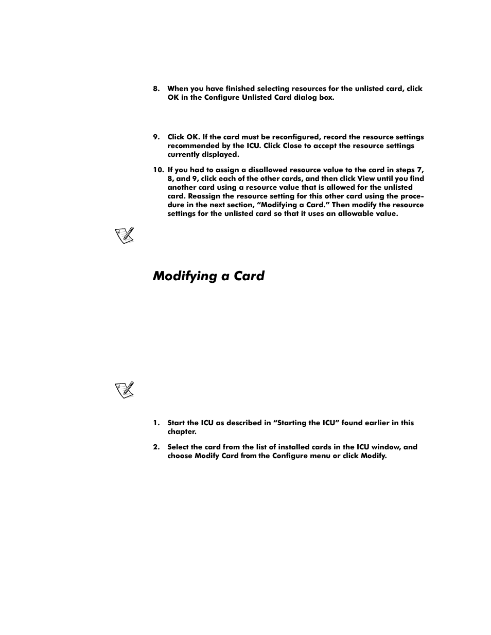 Modifying a card, Modifying a card -11, 0rgli\lqjd&dug | Dell OptiPlex G1 User Manual | Page 67 / 164