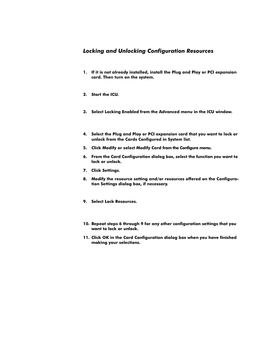 Locking and unlocking configuration resources, Locking and unlocking configuration resources -16, Rfnlqjdqg8qorfnlqj&rqiljxudwlrq5hvrxufhv | Dell OptiPlex G1 User Manual | Page 72 / 164