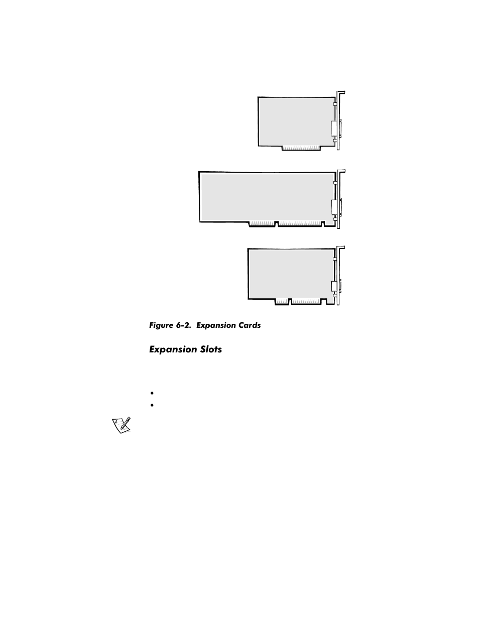 Expansion slots, Expansion slots -3, Figure 6-2 | Expansion cards -3 | Dell OptiPlex G1 User Manual | Page 97 / 164