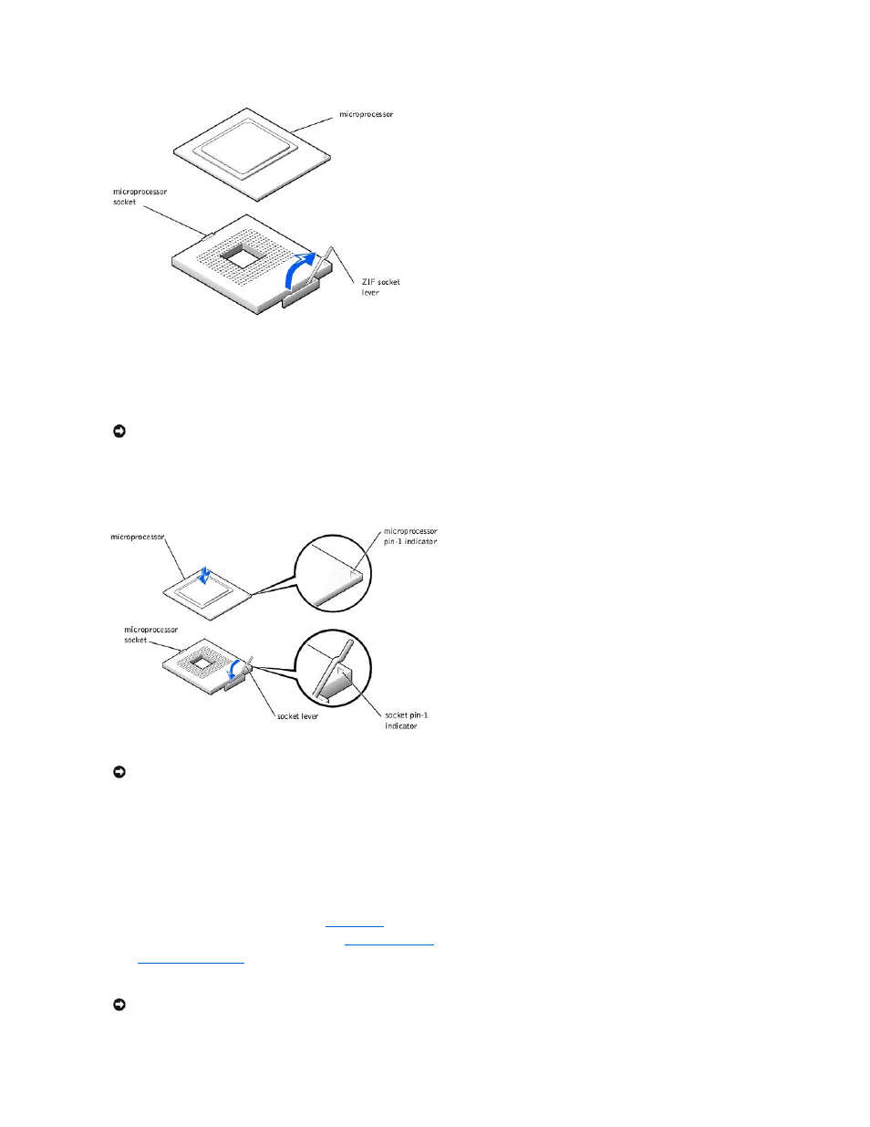 Installing the microprocessor | Dell Dimension 4300 User Manual | Page 20 / 54