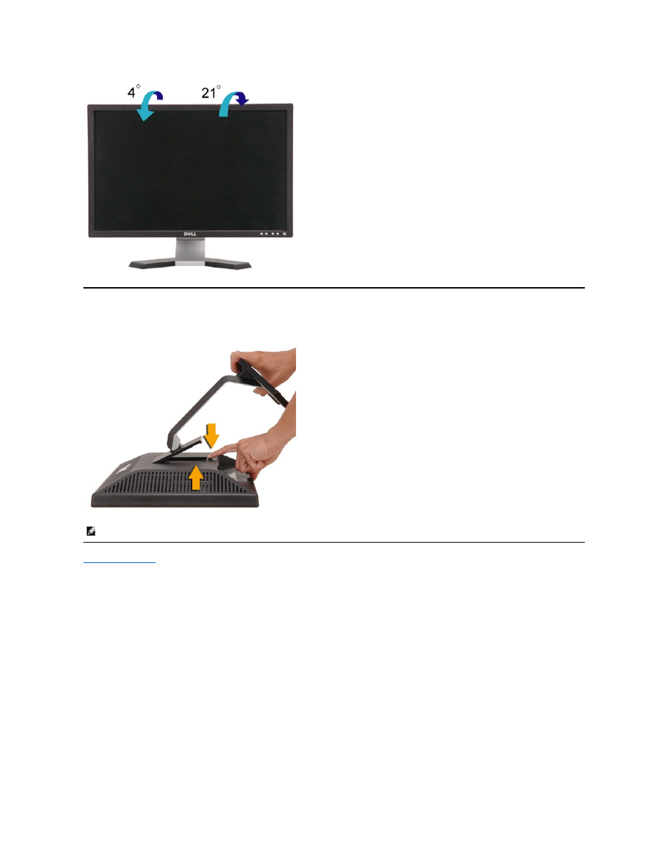 Removing the stand | Dell E228WFP Monitor User Manual | Page 37 / 37