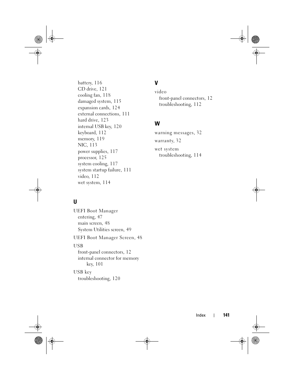 Dell PowerEdge T110 II User Manual | Page 141 / 142