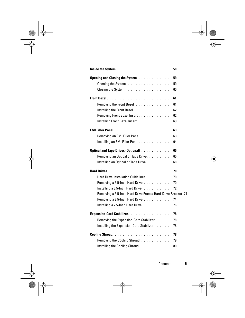 Dell PowerEdge T110 II User Manual | Page 5 / 142