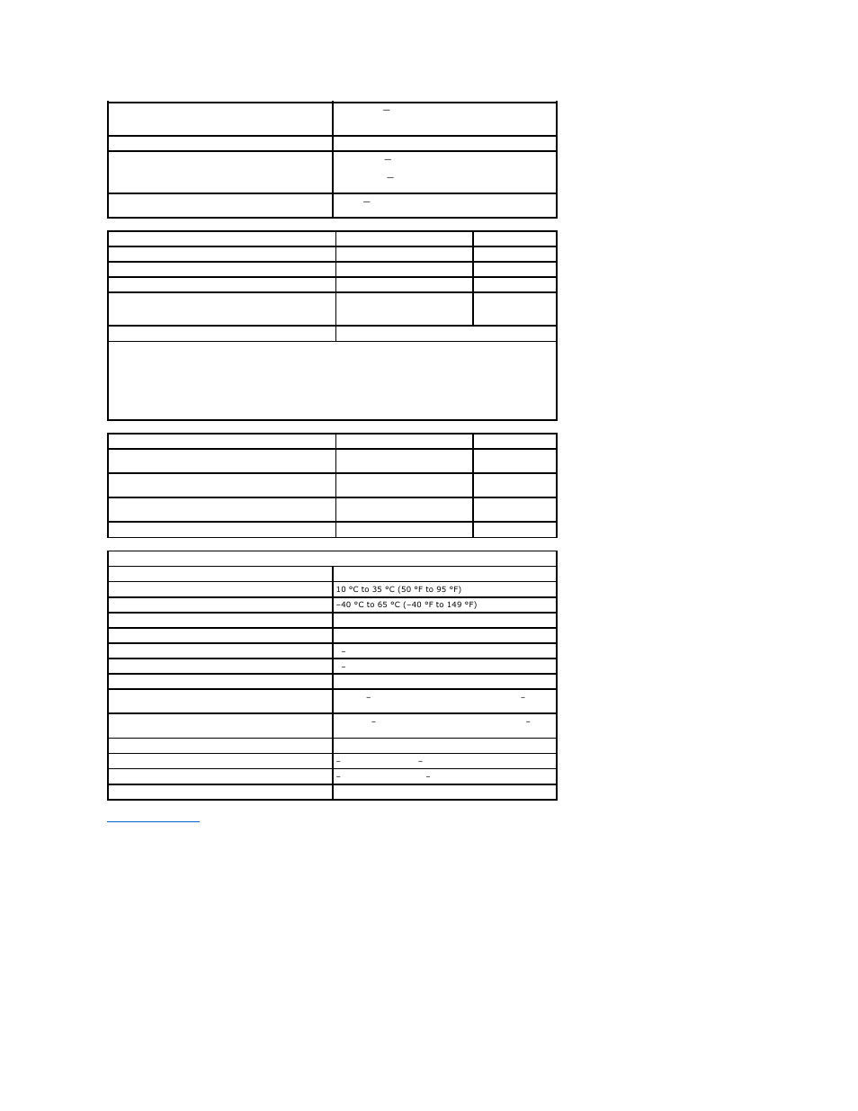 Power, Environmental, Physical | Dell Vostro 230 (Early 2010) User Manual | Page 27 / 30