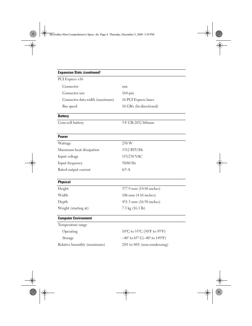 Dell Inspiron 580s (Late 2009) User Manual | Page 4 / 6