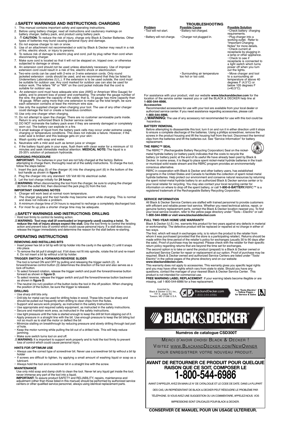 Black & Decker 90521837 User Manual | Page 2 / 6