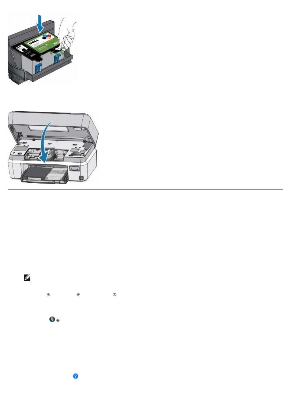 Running a calibration, Calibrating from the computer | Dell P703w All In One Photo Printer User Manual | Page 30 / 105