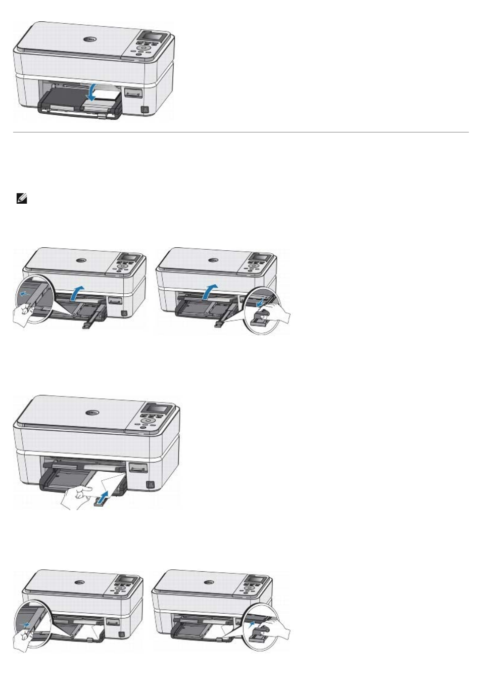 Loading envelopes | Dell P703w All In One Photo Printer User Manual | Page 39 / 105