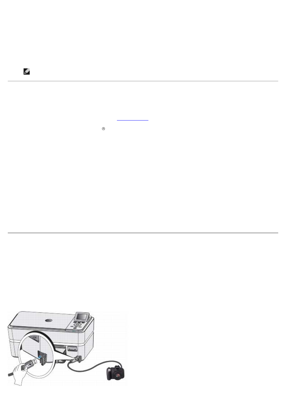 Printing photos from a pictbridge-enabled camera, Printing a booklet | Dell P703w All In One Photo Printer User Manual | Page 57 / 105