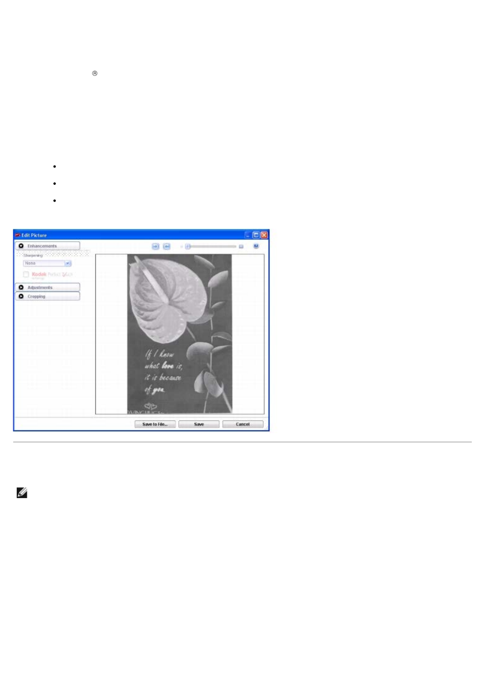 Editing scanned documents, Editing colored scanned documents | Dell P703w All In One Photo Printer User Manual | Page 94 / 105