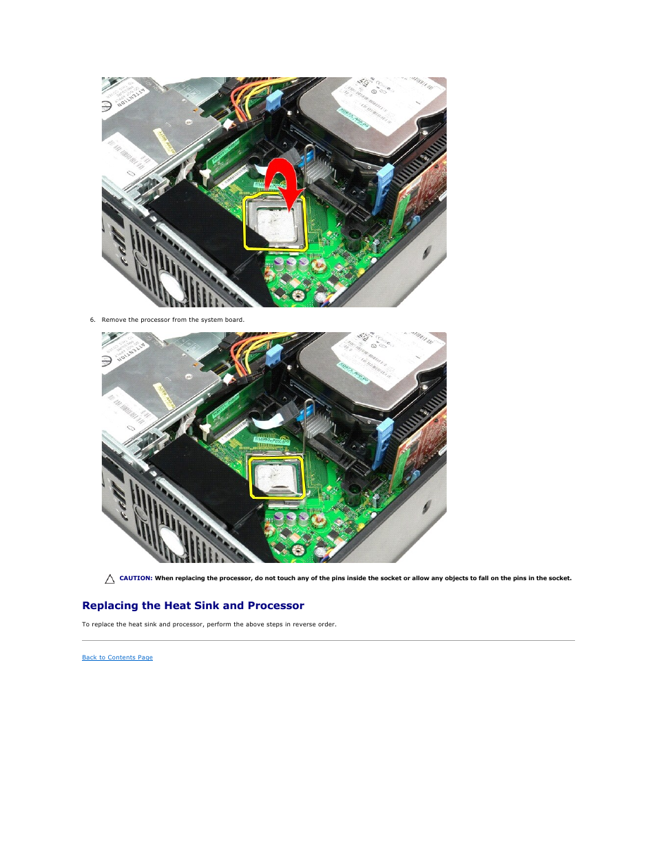 Replacing the heat sink and processor | Dell OptiPlex 380 (Late 2009) User Manual | Page 27 / 49