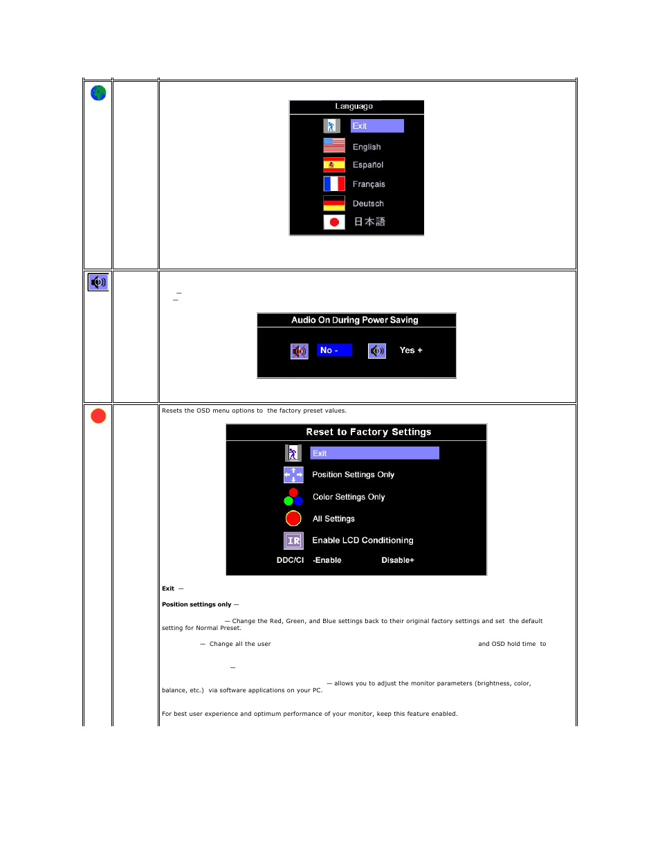 Dell SE198WFP Monitor User Manual | Page 25 / 32