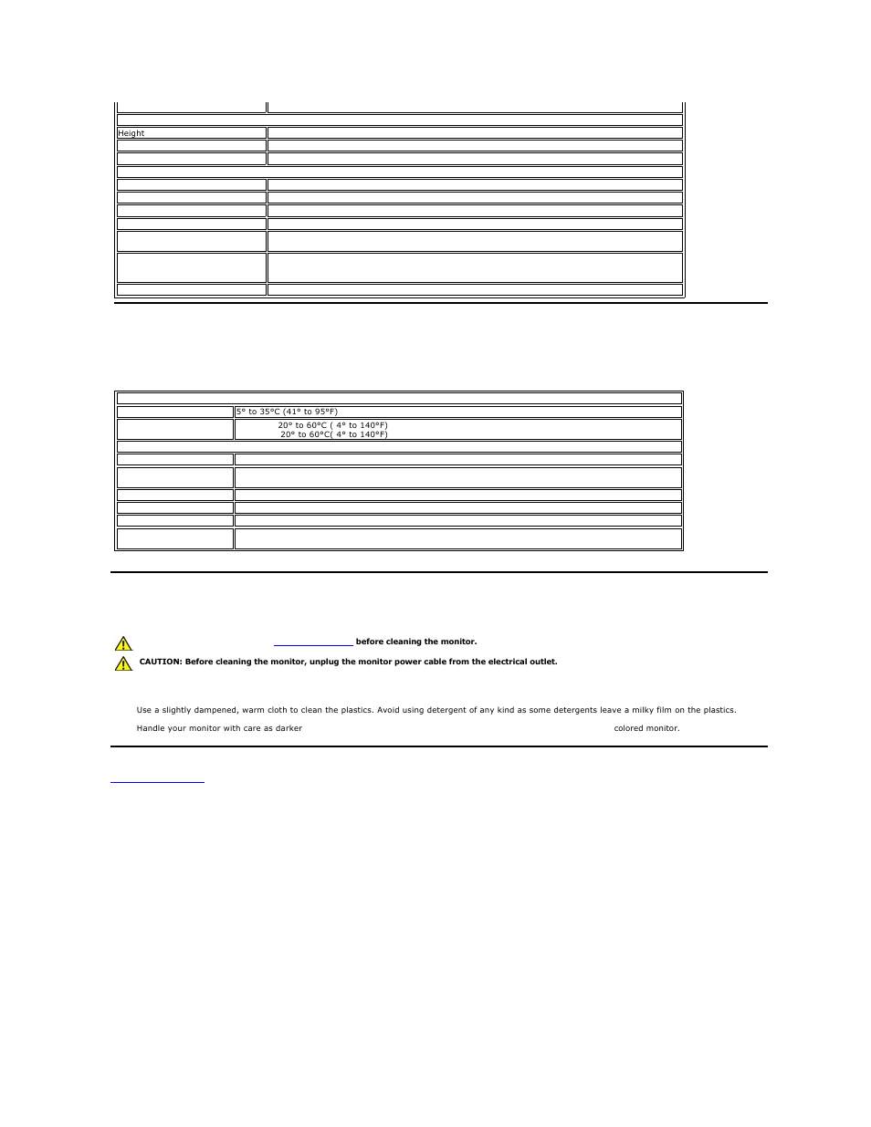 Caring for your monitor, Environmental | Dell SE198WFP Monitor User Manual | Page 7 / 32