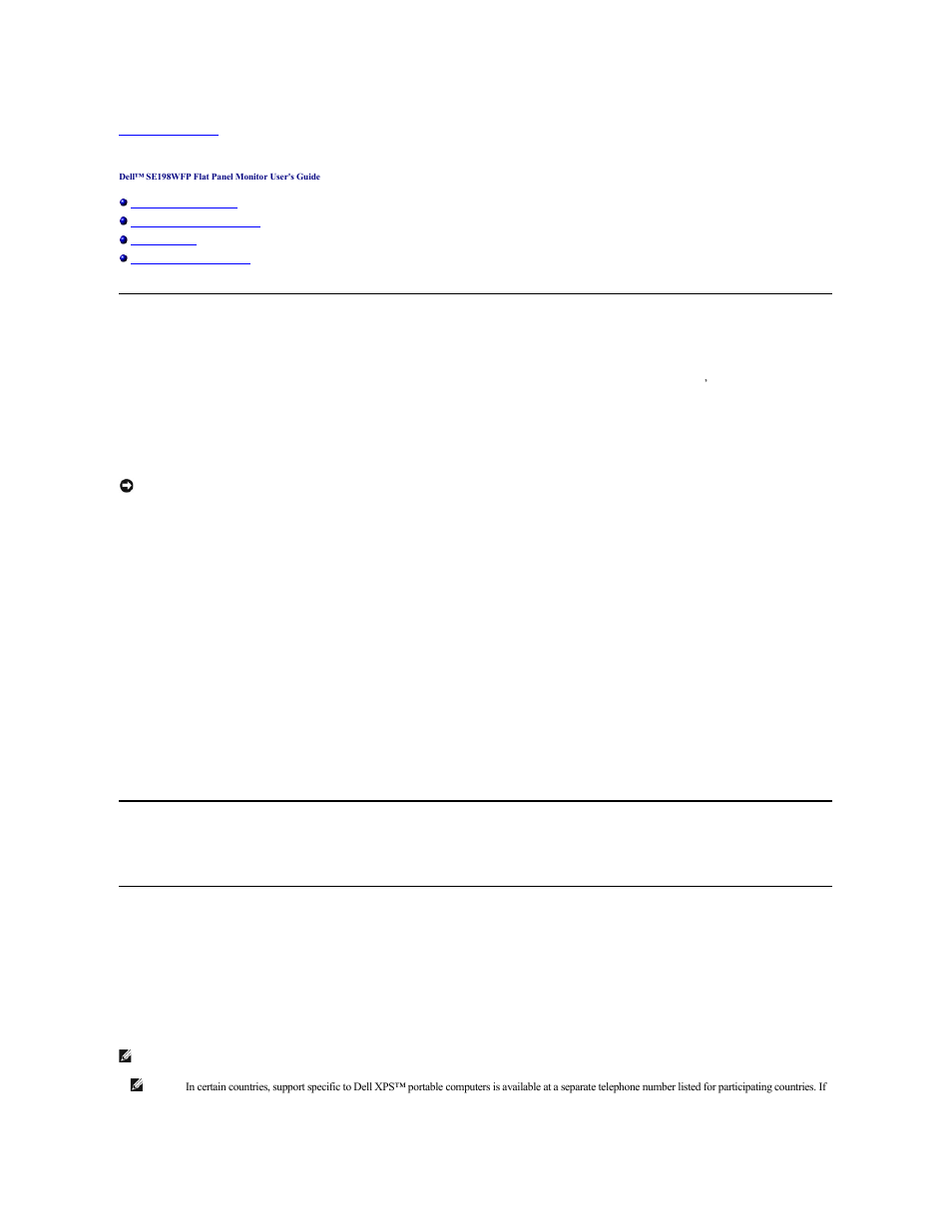 Appendix, Fcc notice (u.s. only), Caution: safety instruction | Contacting dell | Dell SE198WFP Monitor User Manual | Page 8 / 32