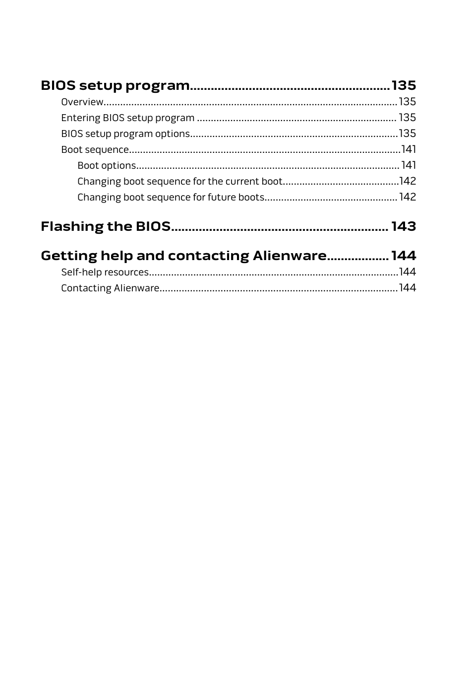 Bios setup program | Dell Alienware 17 R2 (Early 2015) User Manual | Page 11 / 144