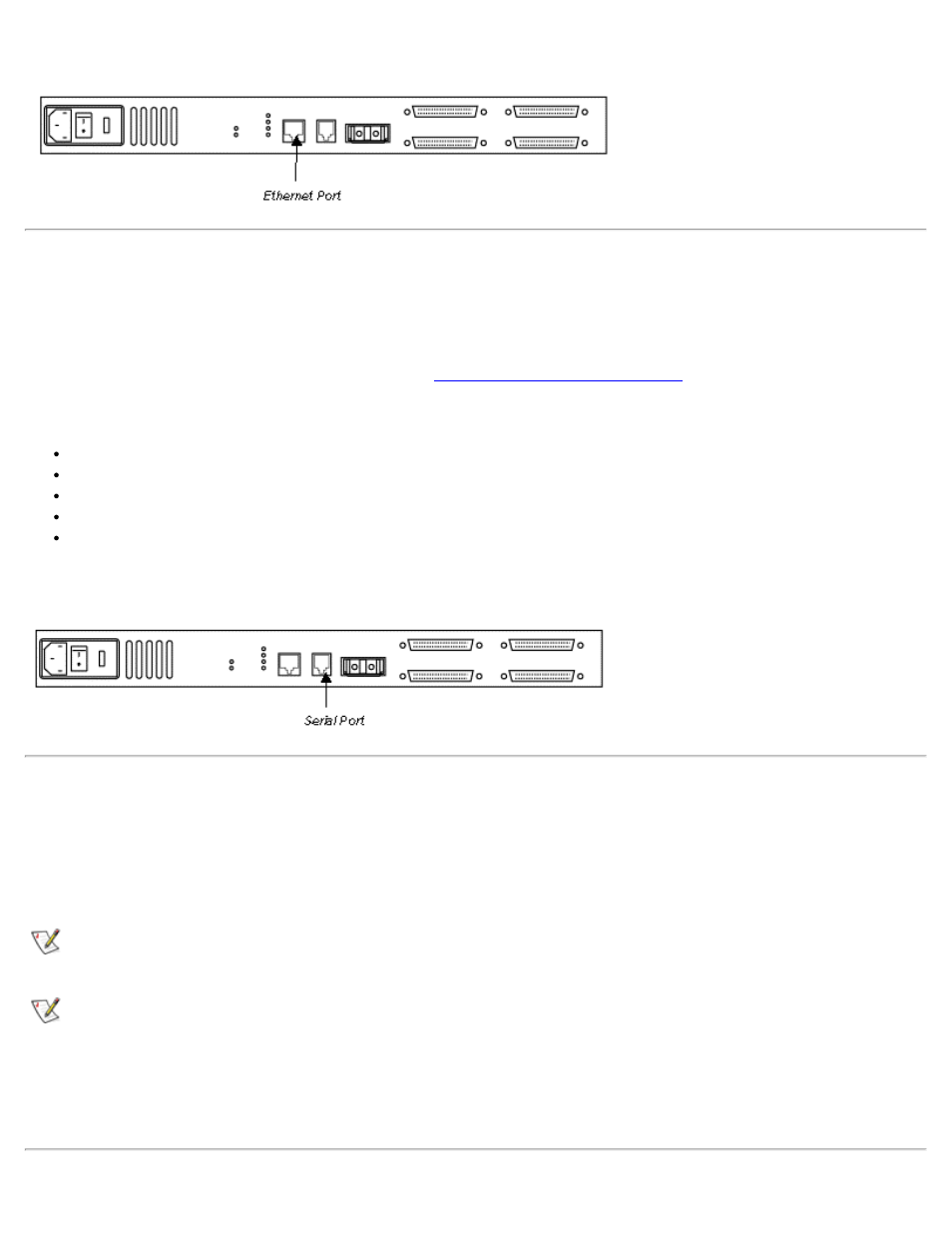 Serial port connection, Autobaud feature | Dell PowerVault 35F (Fibre Channel Bridge) User Manual | Page 17 / 88