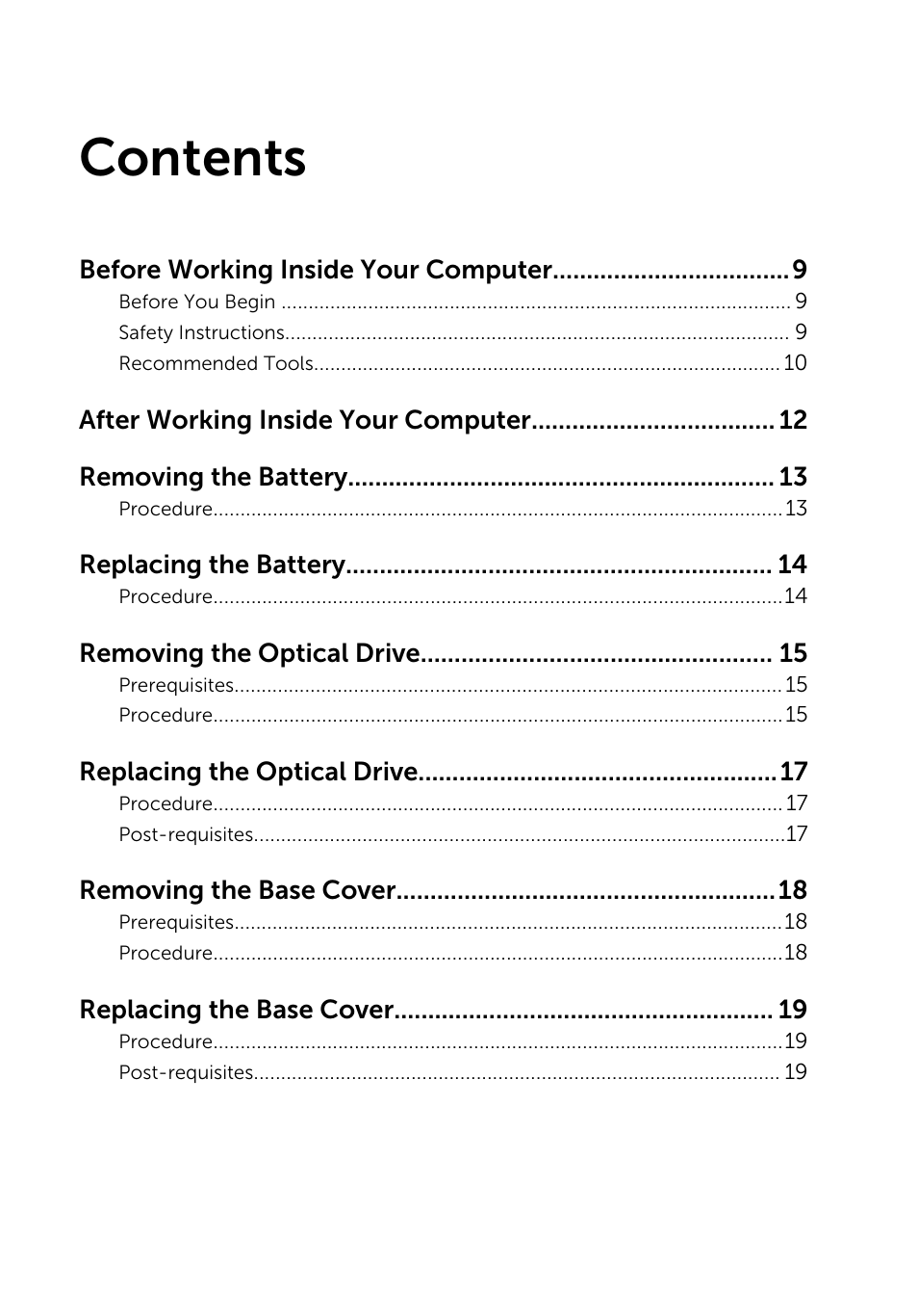 Dell Inspiron 14 (3443, Early 2015) User Manual | Page 3 / 88