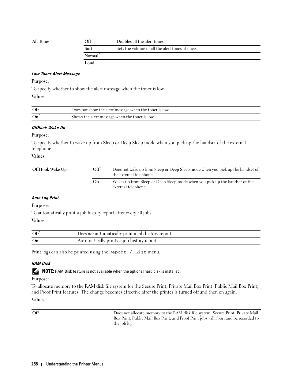 Dell C3765dnf Color Laser Printer User Manual | Page 260 / 578