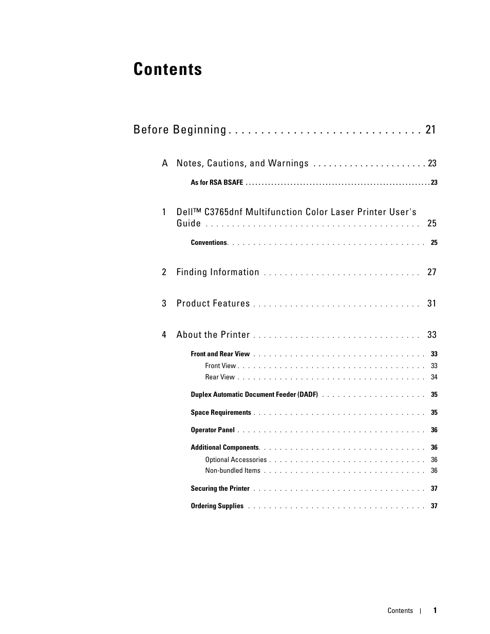 Dell C3765dnf Color Laser Printer User Manual | Page 3 / 578
