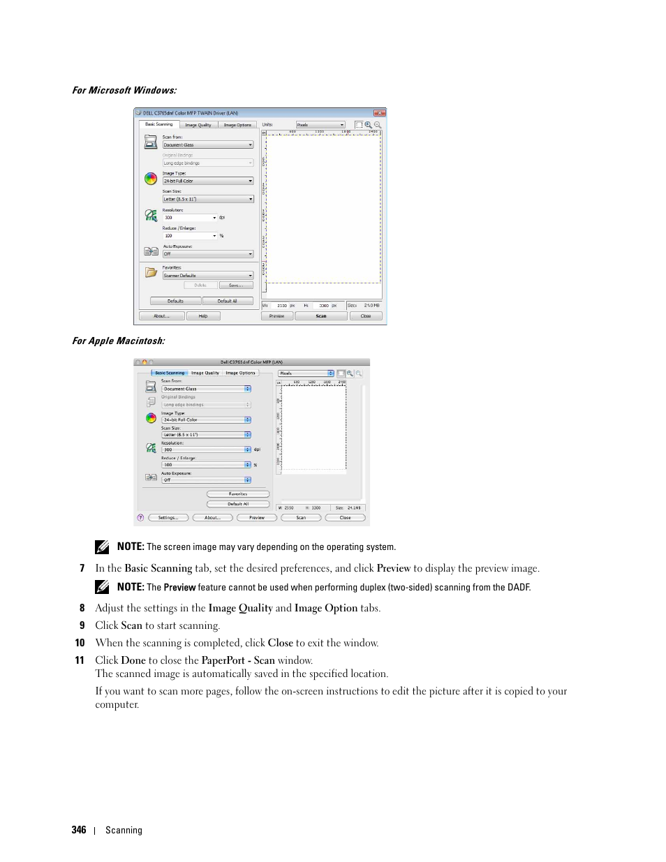 Dell C3765dnf Color Laser Printer User Manual | Page 348 / 578