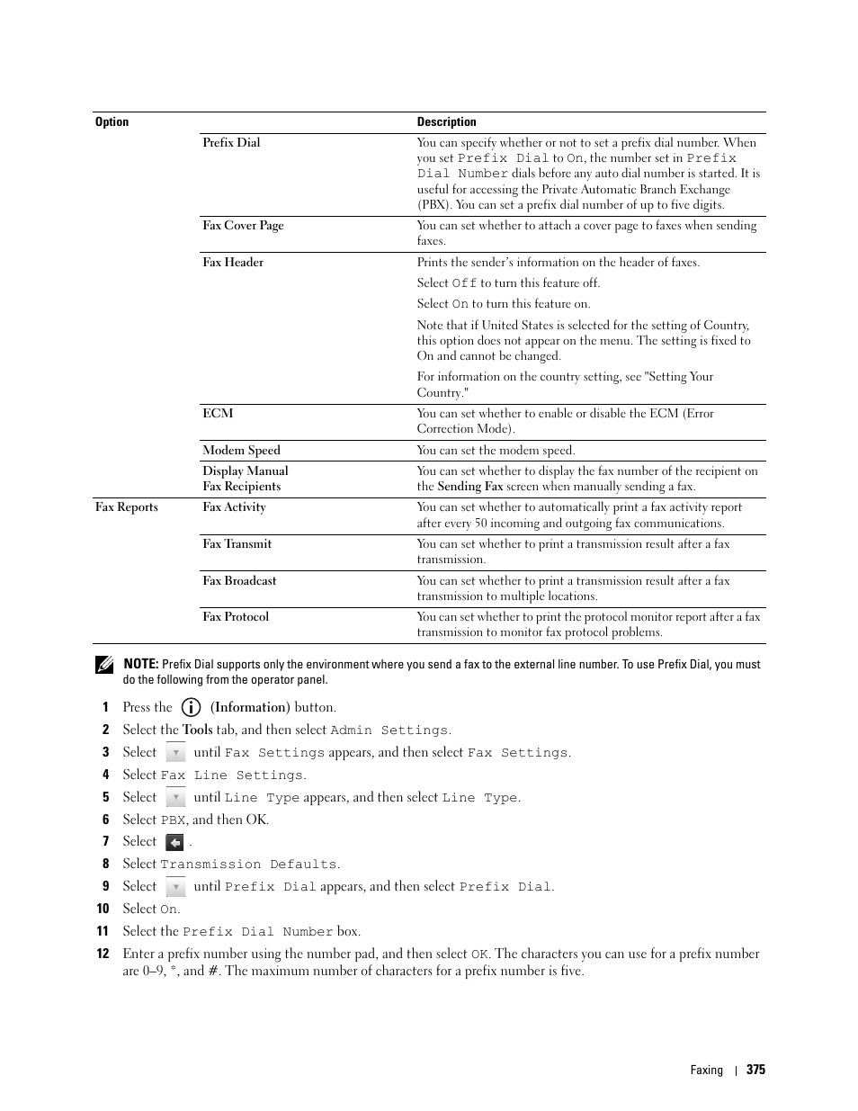 Dell C3765dnf Color Laser Printer User Manual | Page 377 / 578