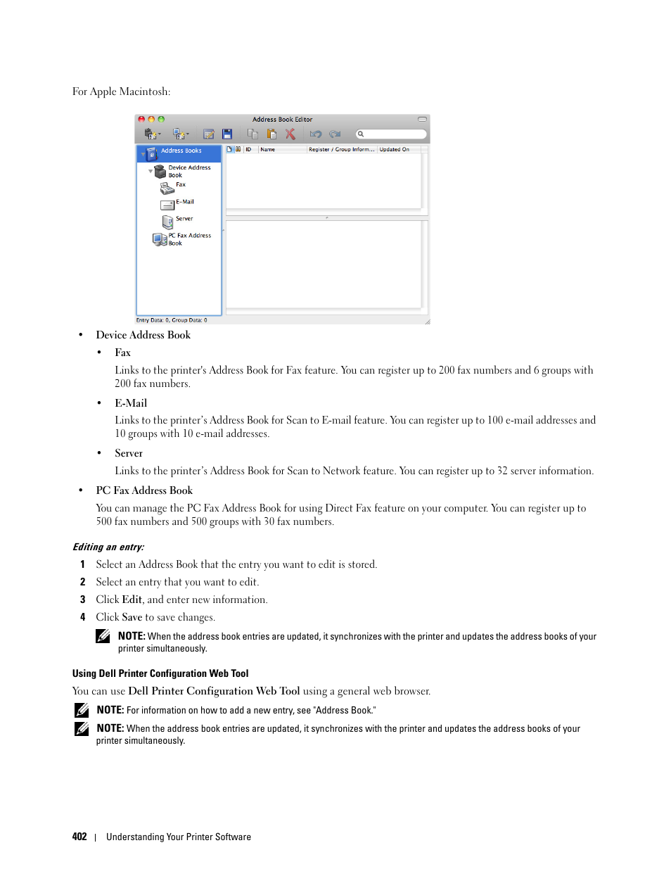 Dell C3765dnf Color Laser Printer User Manual | Page 404 / 578