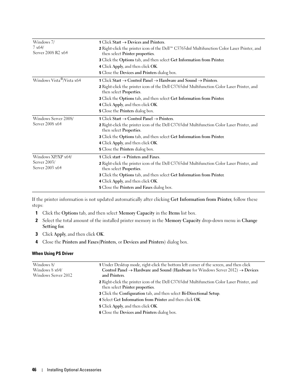 Dell C3765dnf Color Laser Printer User Manual | Page 48 / 578