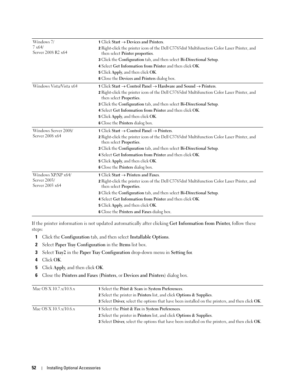 Dell C3765dnf Color Laser Printer User Manual | Page 54 / 578