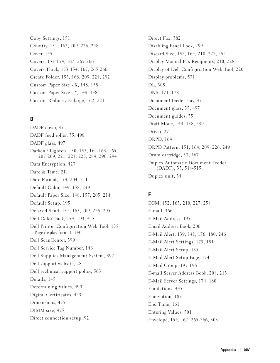 Dell C3765dnf Color Laser Printer User Manual | Page 569 / 578
