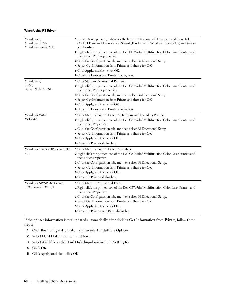 Dell C3765dnf Color Laser Printer User Manual | Page 70 / 578