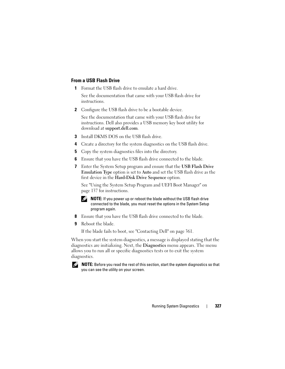 From a usb flash drive | Dell PowerEdge M710HD User Manual | Page 327 / 368