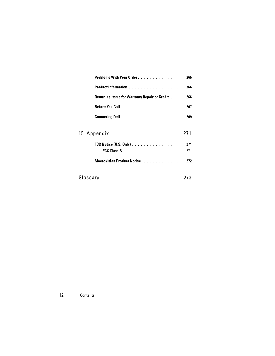 15 appendix, Glossary | Dell Precision T3400 (Late 2007) User Manual | Page 12 / 290