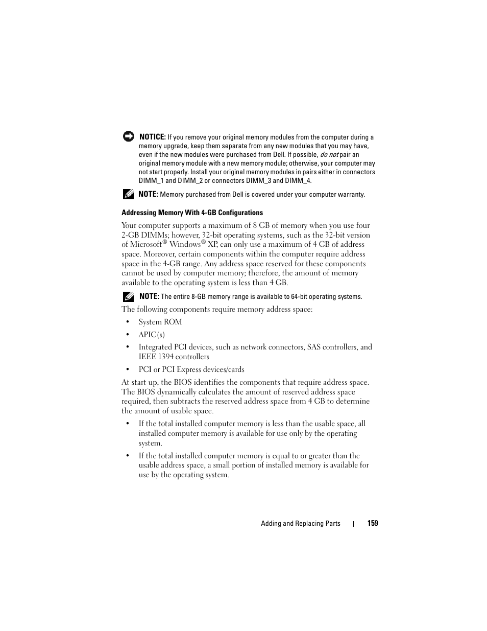 Dell Precision T3400 (Late 2007) User Manual | Page 159 / 290