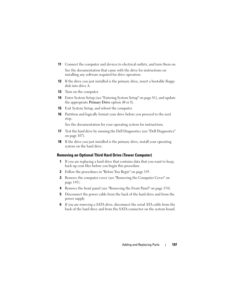 Dell Precision T3400 (Late 2007) User Manual | Page 197 / 290